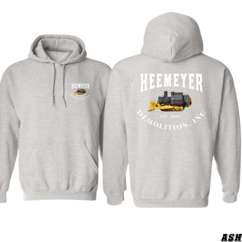 Heemeyer Demolition Hoodie - Bulldozer Design Shirt - Trendy Hoodie for Men and Women Menswear Sweaters