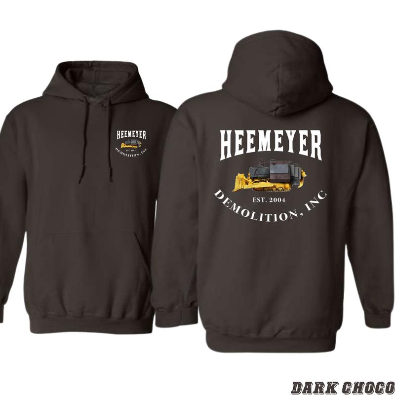 Heemeyer Demolition Hoodie - Bulldozer Design Shirt - Trendy Hoodie for Men and Women Menswear Sweaters