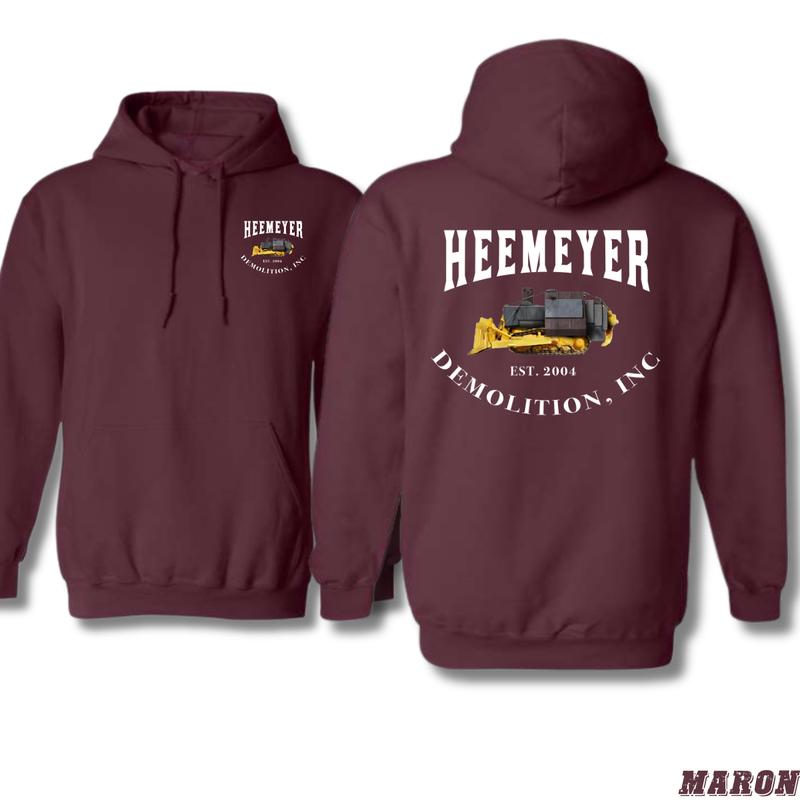 Heemeyer Demolition Hoodie - Bulldozer Design Shirt - Trendy Hoodie for Men and Women Menswear Sweaters