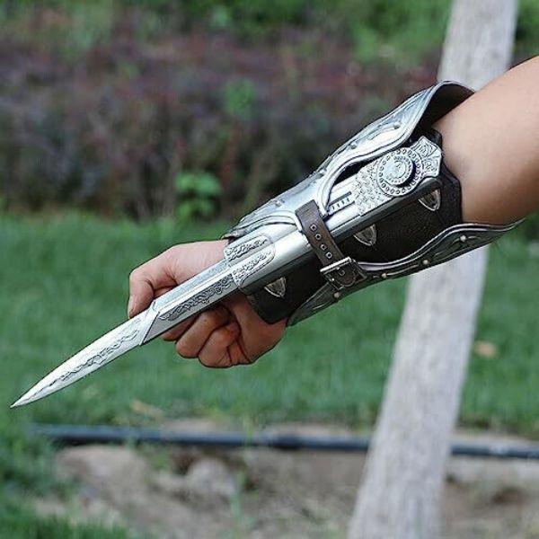 Assassin's Creed Brotherhood Gloves Hidden Blade Gauntlet 1:1 Sleeve Sword NoBox