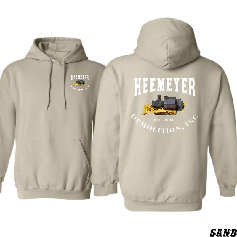 Heemeyer Demolition Hoodie - Bulldozer Design Shirt - Trendy Hoodie for Men and Women Menswear Sweaters