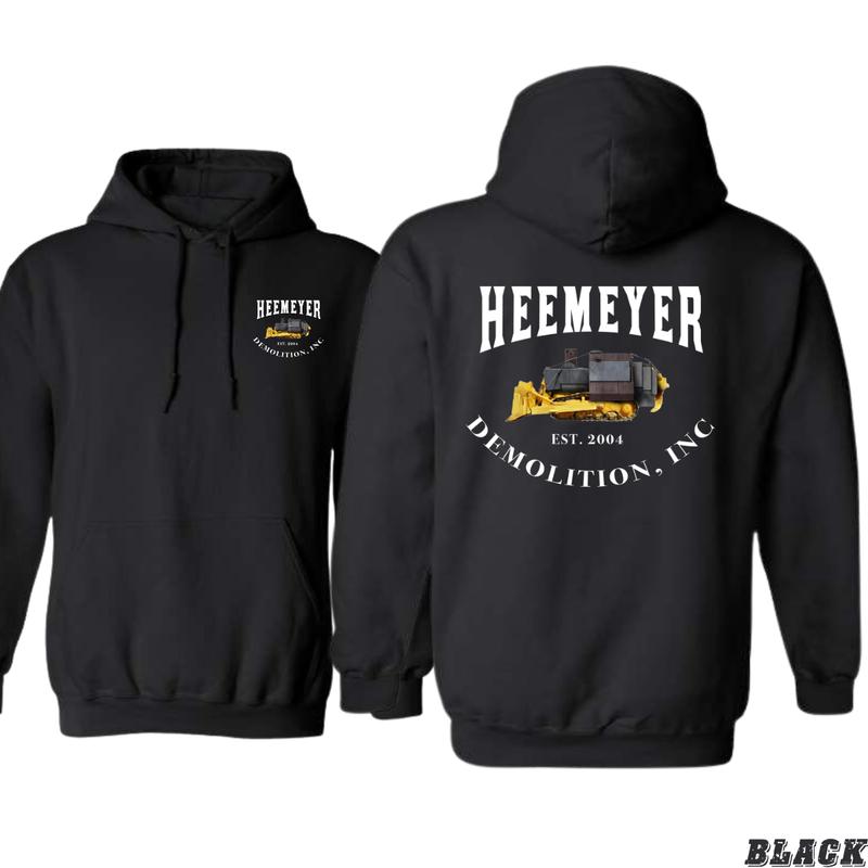 Heemeyer Demolition Hoodie - Bulldozer Design Shirt - Trendy Hoodie for Men and Women Menswear Sweaters