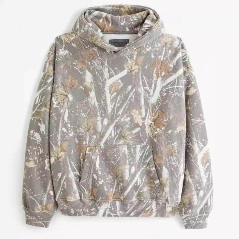 Festival Carnival]Camouflage printed fleece trousersfor men and women with pocketsoversized baggy sweatpants