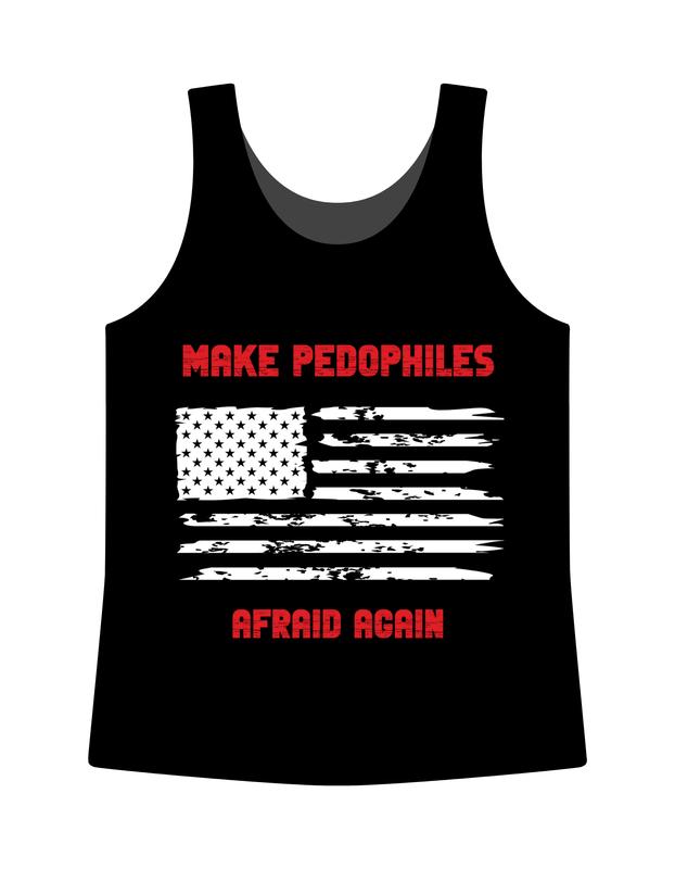 Make Pedophiles Afraid Again Mens Black Next Level Tank Top