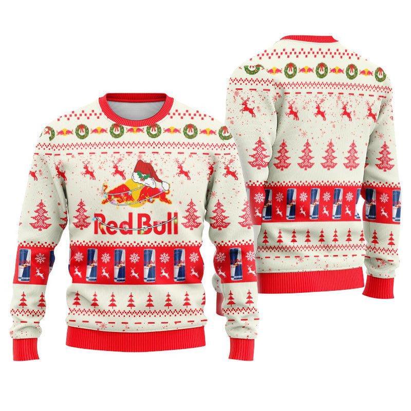 Red Bull Christmas Ugly Sweater, Ugly christmas Sweater, Christmas Ugly Gift for Beer Lover