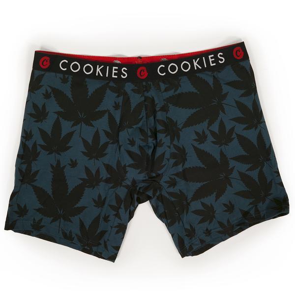 Men's Soft Cotton Boxer Briefs with Leaf Pattern, Cookies Available in Sizes S- XL - Menswear