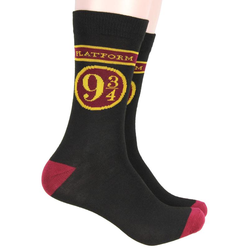 Harry Potter Platform 9 3 4 Hogwarts Express Adult Crew Socks