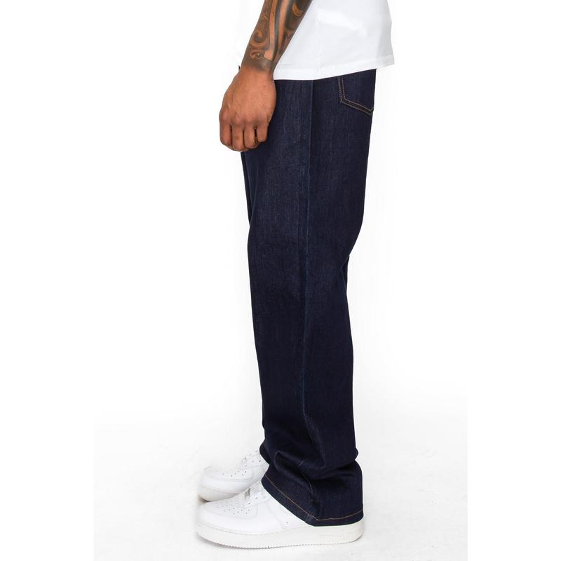 VICTORIOUS Men's Essential Baggy Raw Denim Jeans