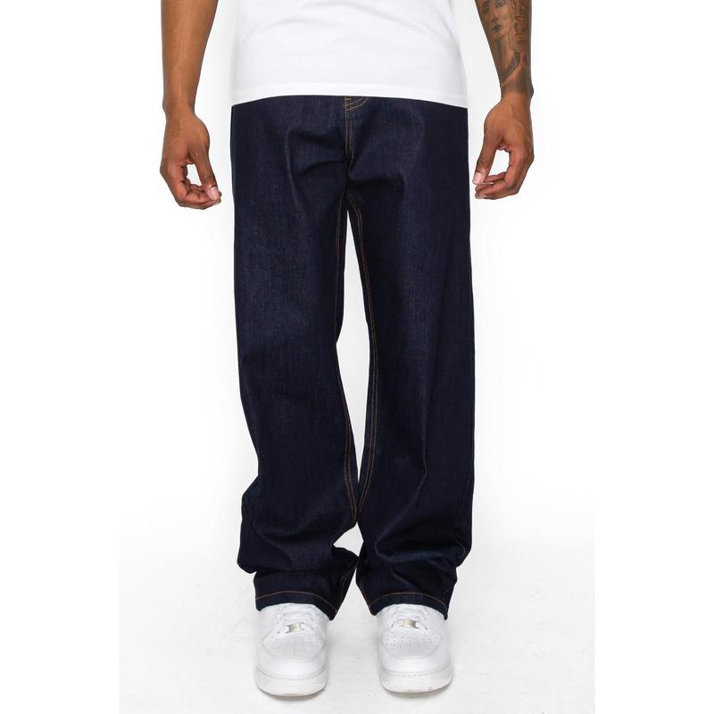 VICTORIOUS Men's Essential Baggy Raw Denim Jeans