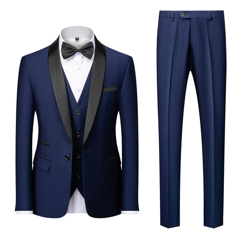 Groom Dresses Men's Wedding Dresses Shawl Lapel Suit Suit,Men's Evening Gowns Formal Suit Business Suit Menswear Overalls Formal Wear Workwear