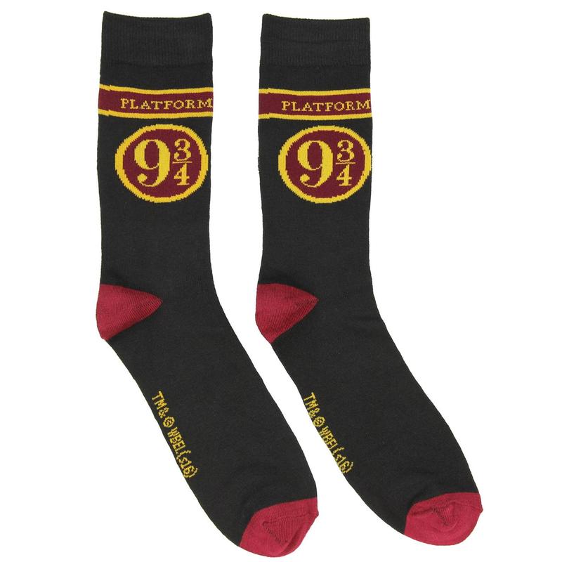 Harry Potter Platform 9 3 4 Hogwarts Express Adult Crew Socks