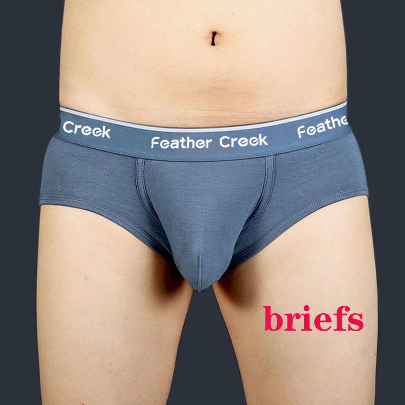 Men's boxers with big pockets sexy briefs men's underwear