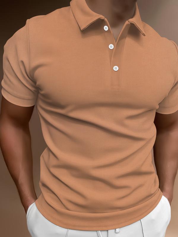 11 Colors Men's Solid Color Polo Shirt Summer Short-sleeve Business Polo Tees Tops Breathable Cotton Slim Fit Casual T-Shirts Plain Menswear Underwear Warmer