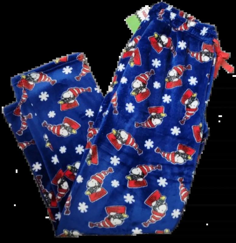 Peanuts Christmas Pajama Lounge Pants SSSnoopyyyy0 Woodstock Soft Men’s XL Blue NEW