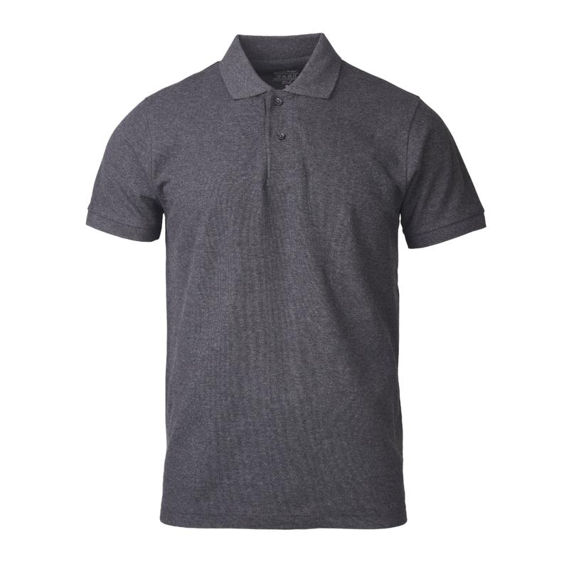 Men's Clothes Solid Cotton Blend Polo Shirt Regular Plus Big & Tall, Plain Stylish Half Button Front Shortsleeve Classic Casual Top for Golf Outdoor