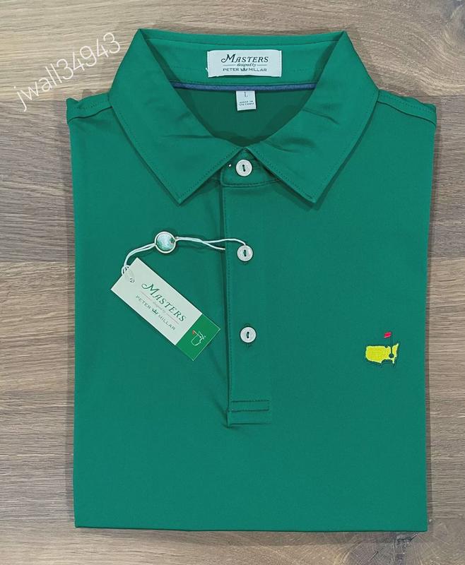 2024 Masters by Peter Millar Men's Golf Shirt Augusta Green Performance Polo