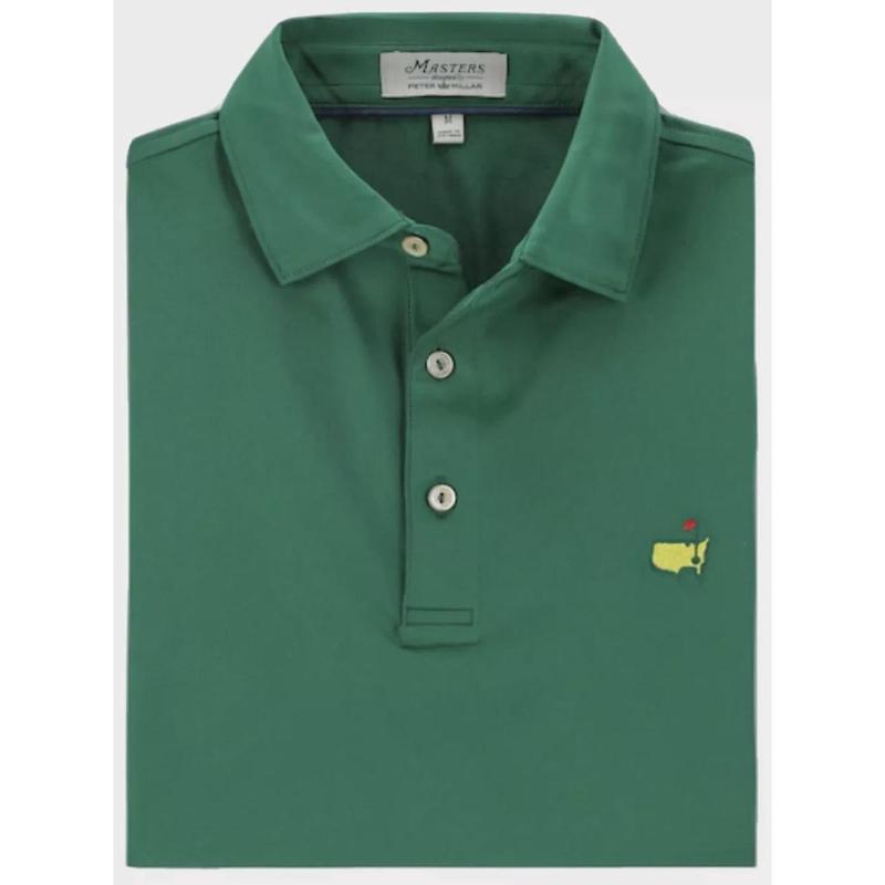 2024 Masters by Peter Millar Men's Golf Shirt Augusta Green Performance Polo