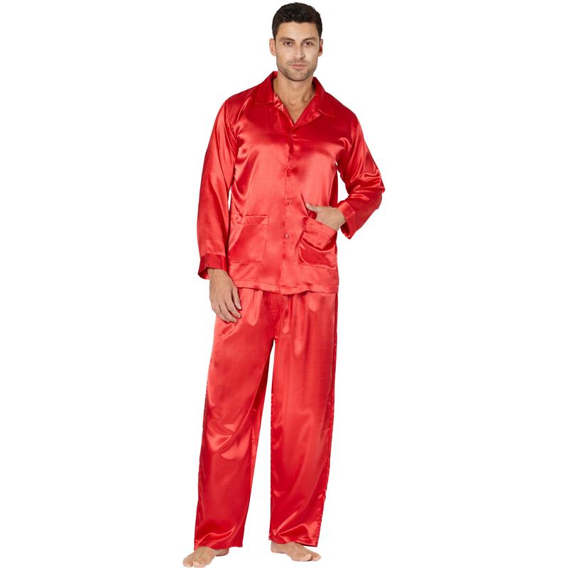 Intimo Classic Mens Satin Pajama