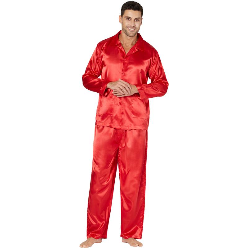 Intimo Classic Mens Satin Pajama