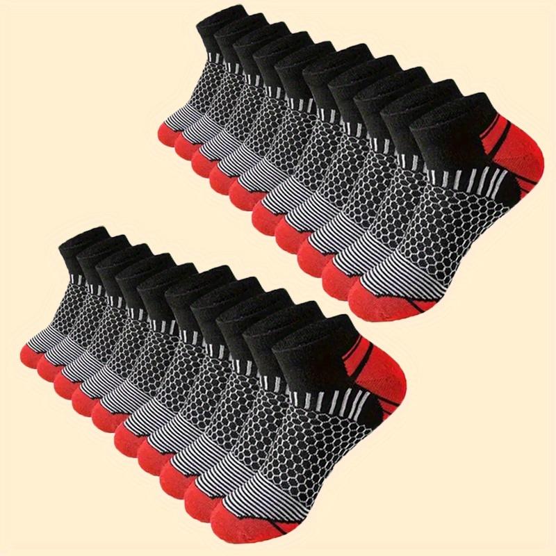 20 Or 60 Pairs Men's Low Cut Socks, Deodorant and Sweat-Absorbing, Comfortable and Breathable, Elastic Athletic Socks, Suitable for All Seasons