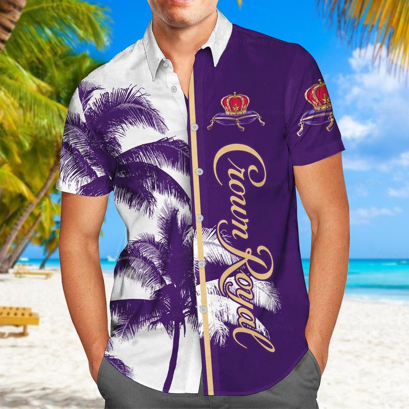 Crown Royal Hawaiian Shirt Man Shorts, Crown Royal Summer Shirts, Button Up Shirts, Crown Royal Aloha Shirt Men, Crown Royal Shirt Summer Shirt, Aloha Shirt, Beach Outfit