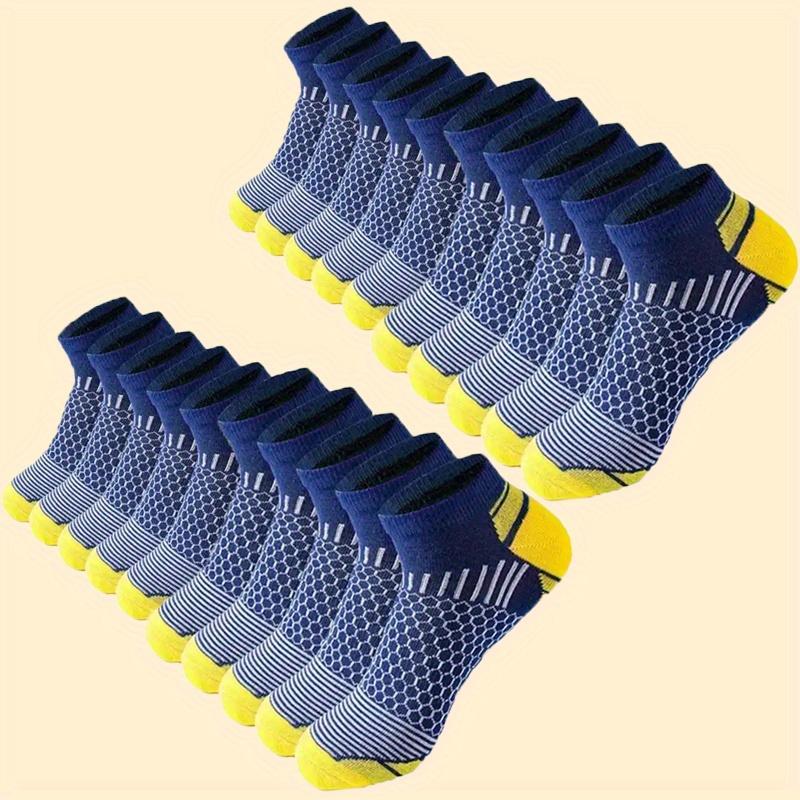 20 Or 60 Pairs Men's Low Cut Socks, Deodorant and Sweat-Absorbing, Comfortable and Breathable, Elastic Athletic Socks, Suitable for All Seasons