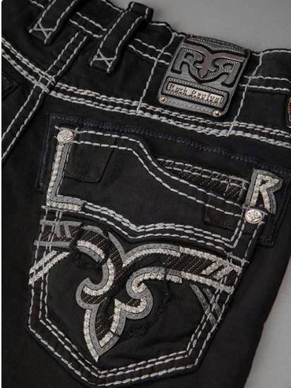 2000s Rock Revival Men's Denim Stretch Jeans, 2000s Jeans, Men's Biker Jeans, Men's Loose Fit Jeans, Men's Denim Jeans