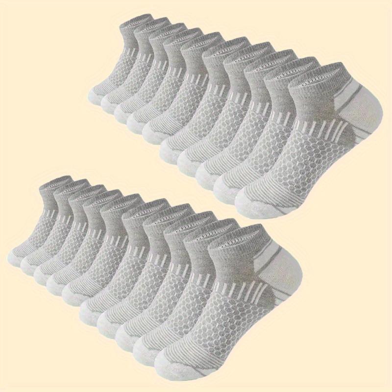 20 Or 60 Pairs Men's Low Cut Socks, Deodorant and Sweat-Absorbing, Comfortable and Breathable, Elastic Athletic Socks, Suitable for All Seasons