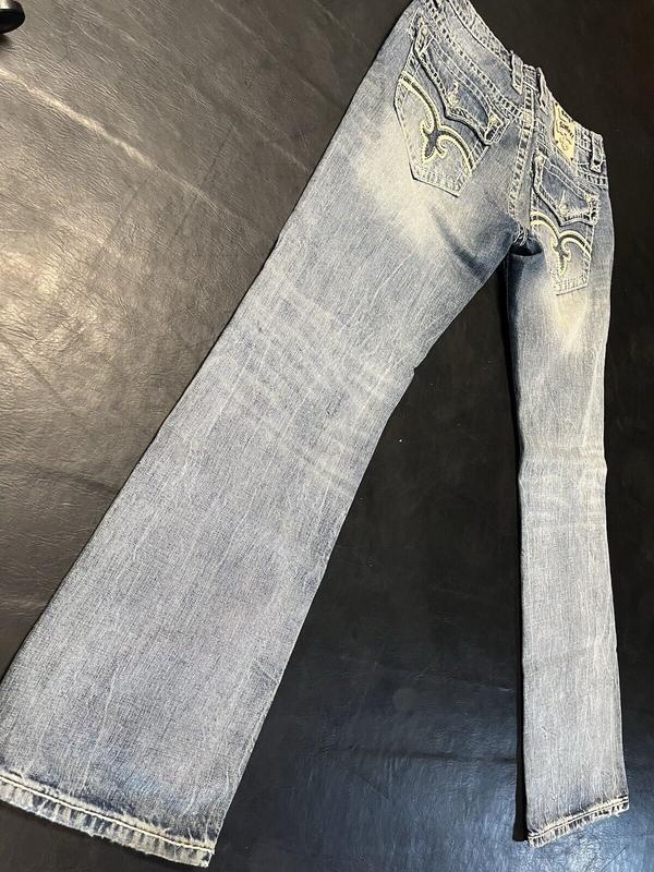 Y2K Rock Revival Men's Distressed Denim Jeans Slim Straight Light Blue, Men's Biker Jeans, 2000s Jeans, Comfortable Jeans For Men, Denim Jeans For Men