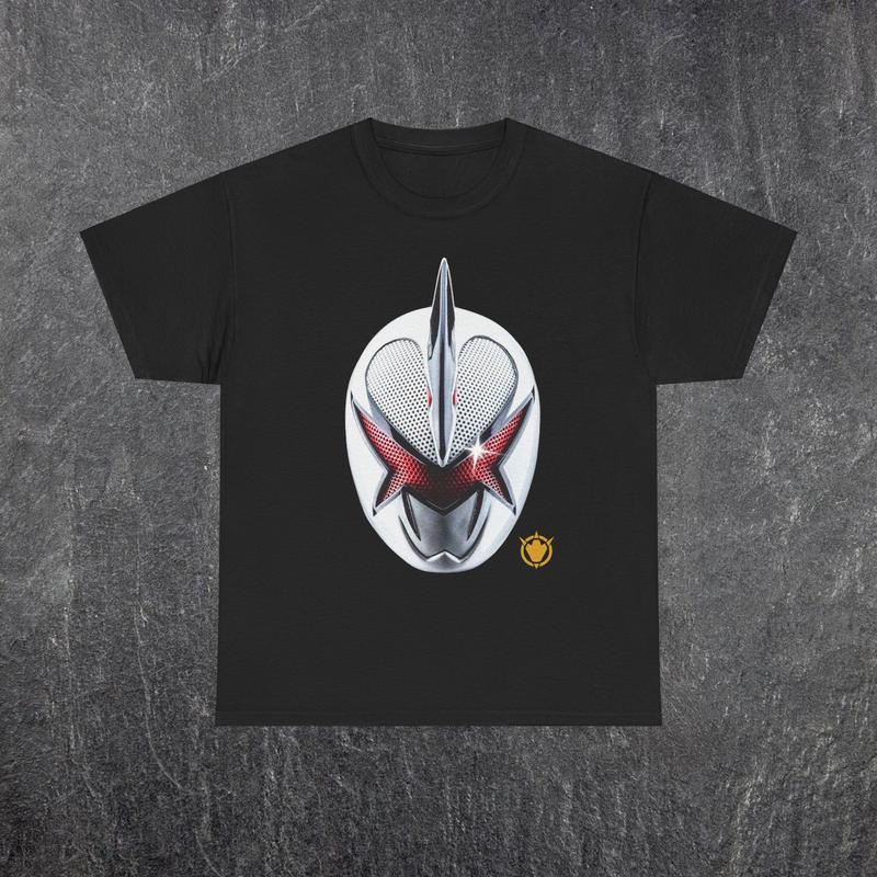 Power Ranger Dino Thunder White Ranger Tee Casual Classic