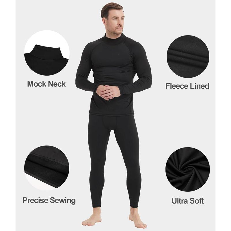 4 5 Pack Thermal Compression Shirts for Men Mock Turtleneck Long Sleeve Running Undershirt Base Layer Tops for Winter