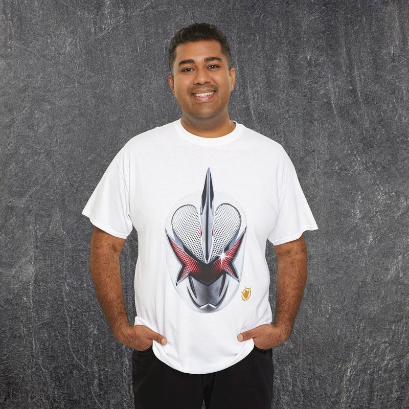 Power Ranger Dino Thunder White Ranger Tee Casual Classic