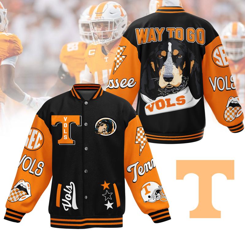 Tennessee Volunteers New Baseball Jacket Gift For Fan, Unisex Baseball Jersey Jacket