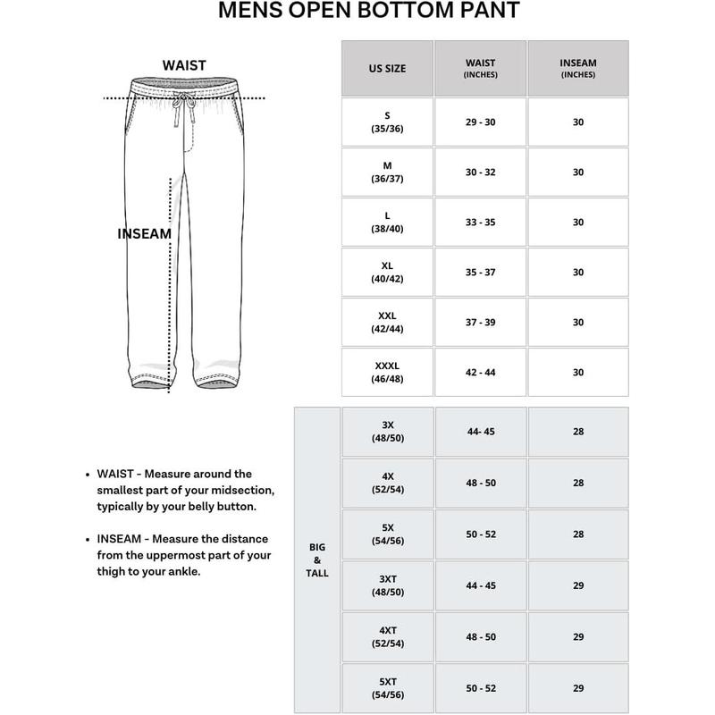 3 Pack: Men's Soft Pajama Lounge Pants with Drawstring & Pockets - 4-Way Stretch & Wicking-Big & Tall (S-5XL)