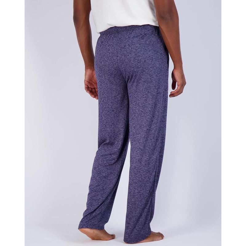 3 Pack: Men's Soft Pajama Lounge Pants with Drawstring & Pockets - 4-Way Stretch & Wicking-Big & Tall (S-5XL)