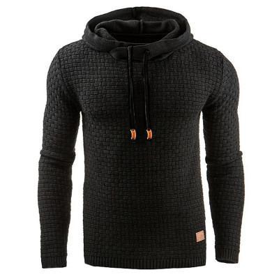 Sweater Men's Fall Winter Sports Warm knit men's sweater Hooded jumper Men's cotton sweate