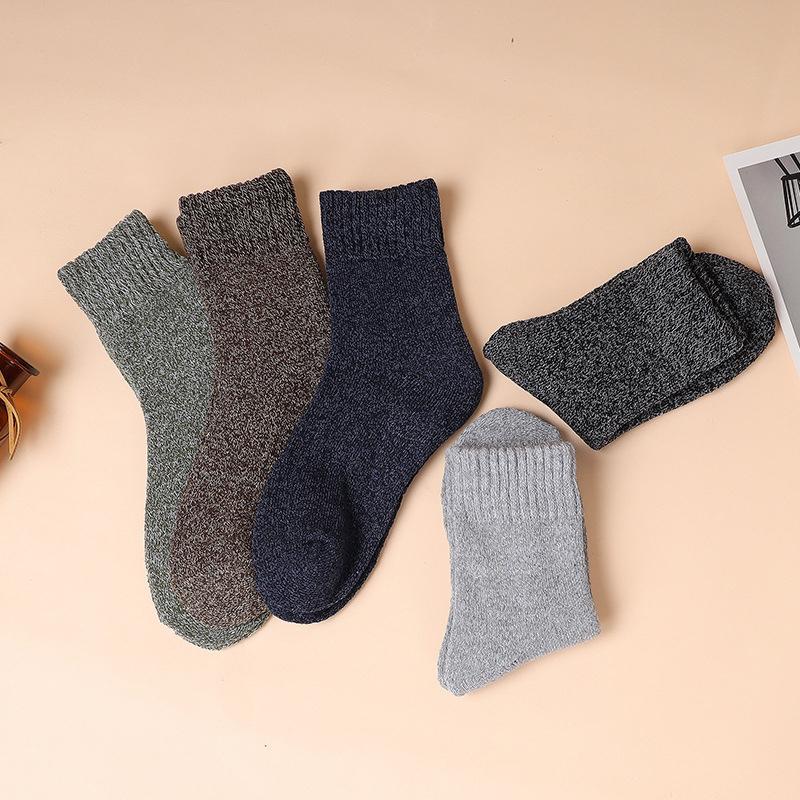 Winter Warm Men's Socks Thicken Breathable Casual Business Socks Cotton Male