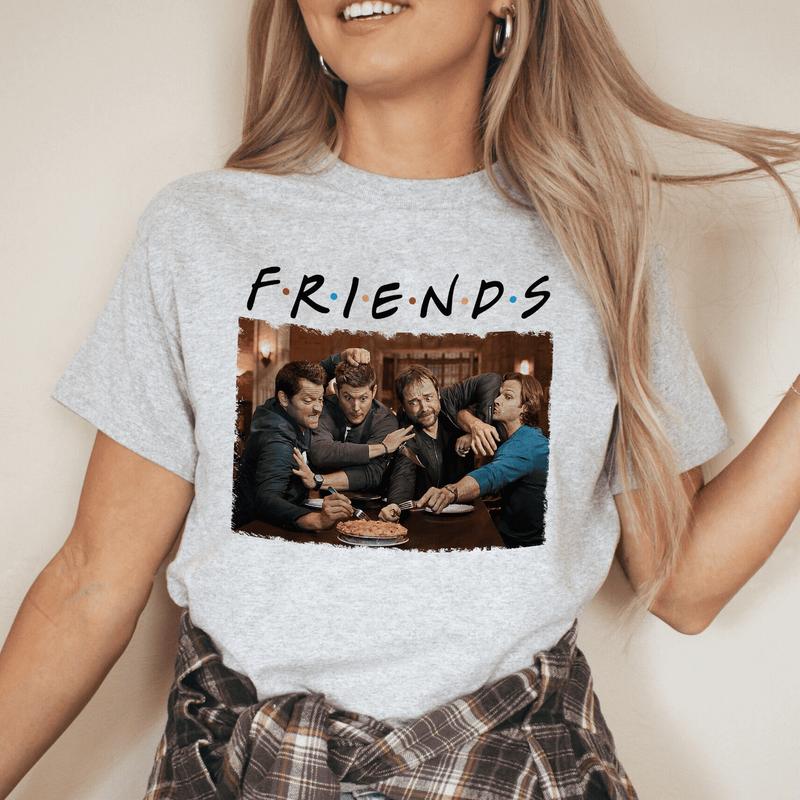 Friends Supernatural T-Shirt, Dean Winchester Shirt, Tv Series Shirt, Supernatural Tee, Sam And Dean Shirts, Winchester Brothers Shirt For Mens, Womens