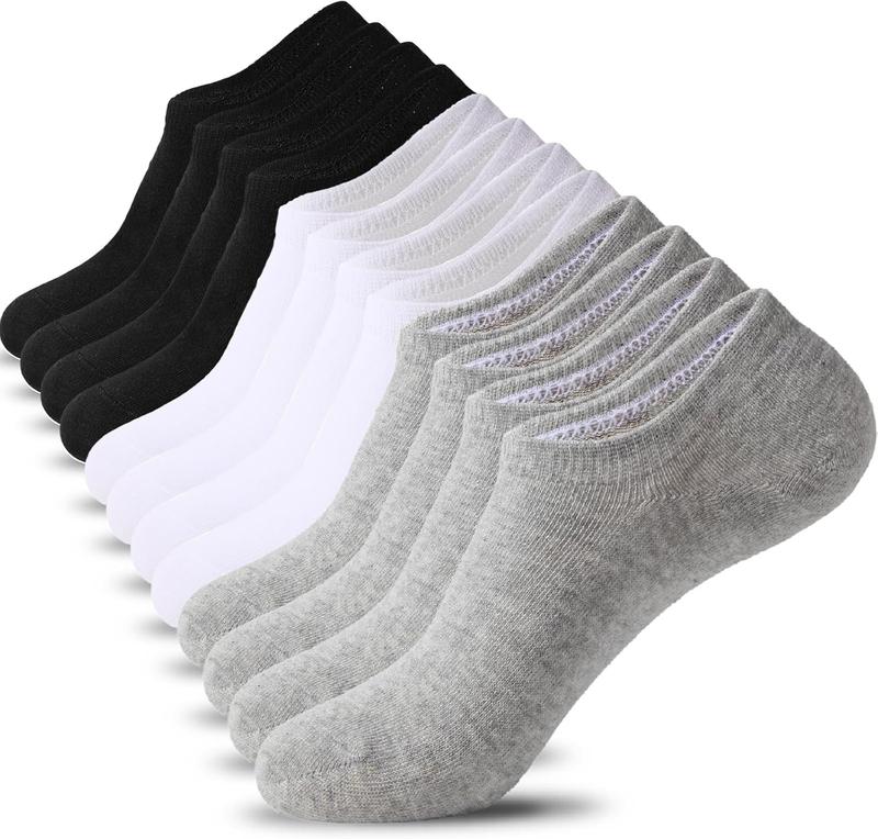 6 10 Pairs Non Slip No Show Socks Womens and Mens Low Cut Invisible Liner Ankle Socks