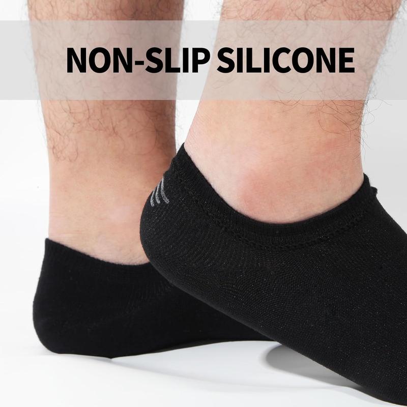 6 10 Pairs Non Slip No Show Socks Womens and Mens Low Cut Invisible Liner Ankle Socks