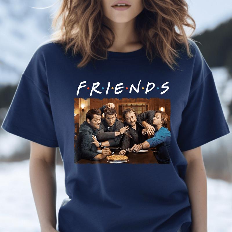 Friends Supernatural T-Shirt, Dean Winchester Shirt, Tv Series Shirt, Supernatural Tee, Sam And Dean Shirts, Winchester Brothers Shirt For Mens, Womens