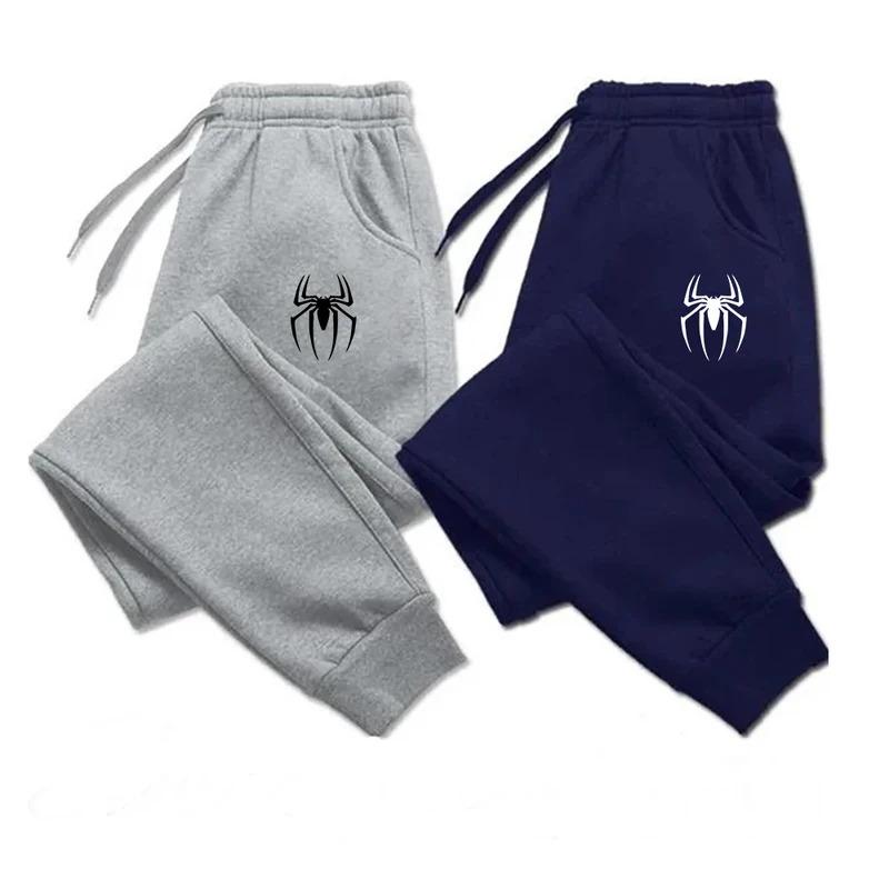 Jogging Sports Pants for Men Daily Spider Print Sweatpants Hot Sales Casual Versatile Fashion the Four Seasons Men's Clothing