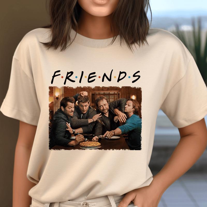 Friends Supernatural T-Shirt, Dean Winchester Shirt, Tv Series Shirt, Supernatural Tee, Sam And Dean Shirts, Winchester Brothers Shirt For Mens, Womens