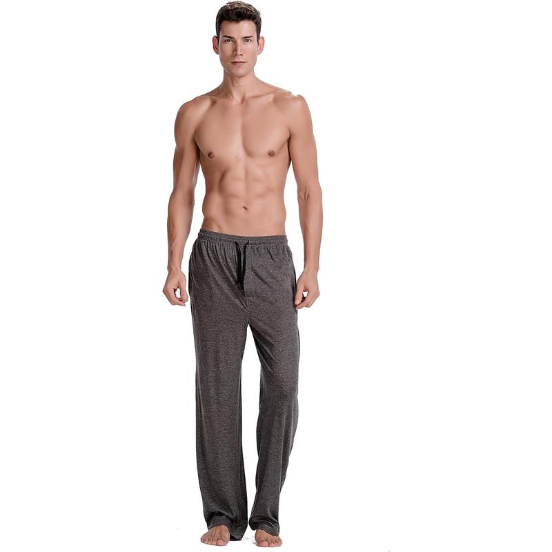 Men's 100% Cotton Jersey Knit Pajama Pants Lounge Pants