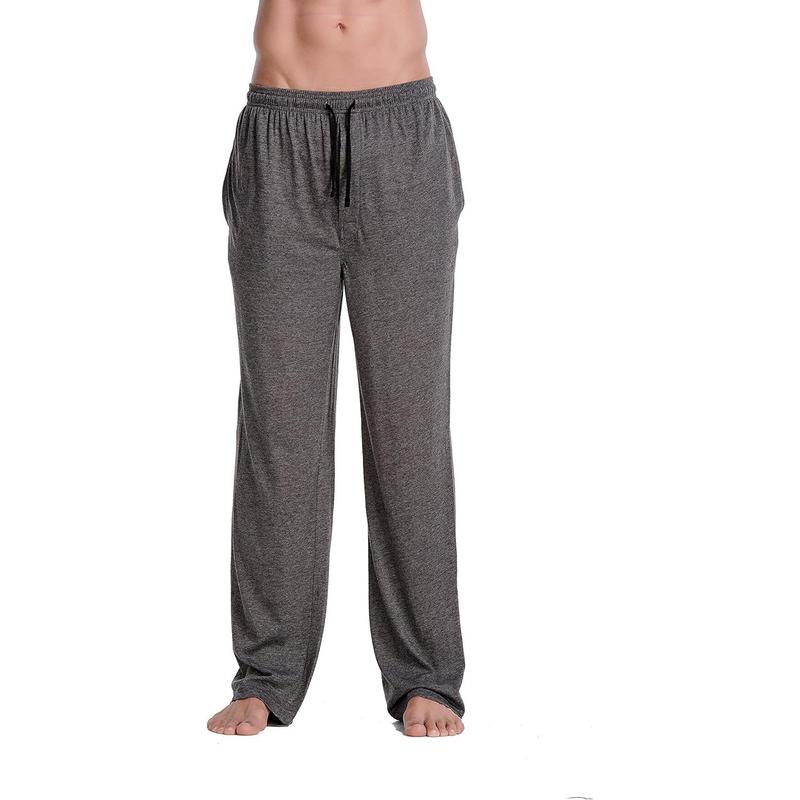 Men's 100% Cotton Jersey Knit Pajama Pants Lounge Pants