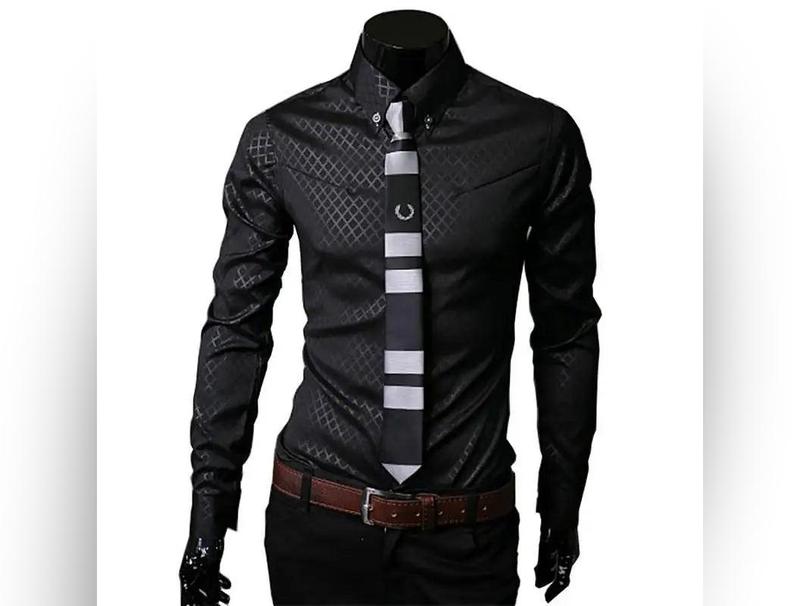 Men Plaid Shirts Plus Size 5XL 2021 Mens Dress Shirts Long Sleeve Slim Casual White Social Male Oversized Shirt Chemise Homme