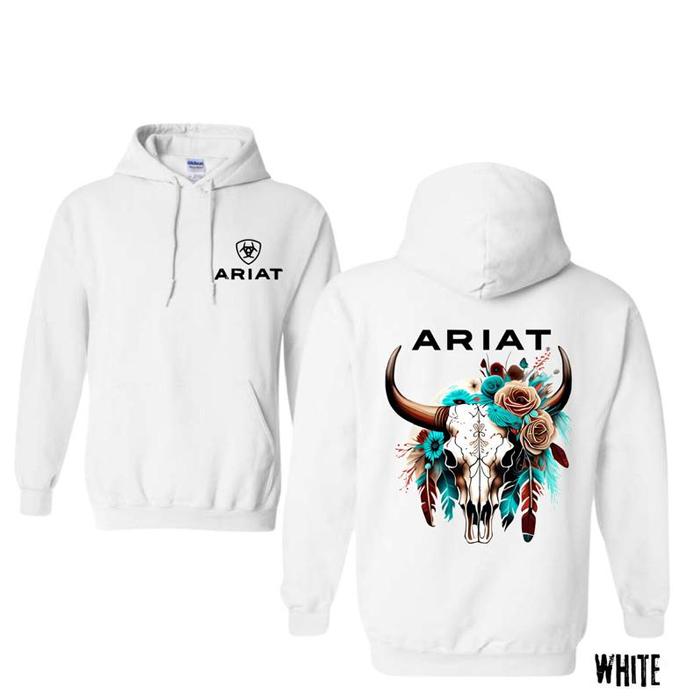 Ariat Shirt, Warrior Skull Flowers Hoodie, Cowboy Western Sweatshirt, Ariat Merch, Local Ariat Gear, Unisex Shirt For Men, For Women