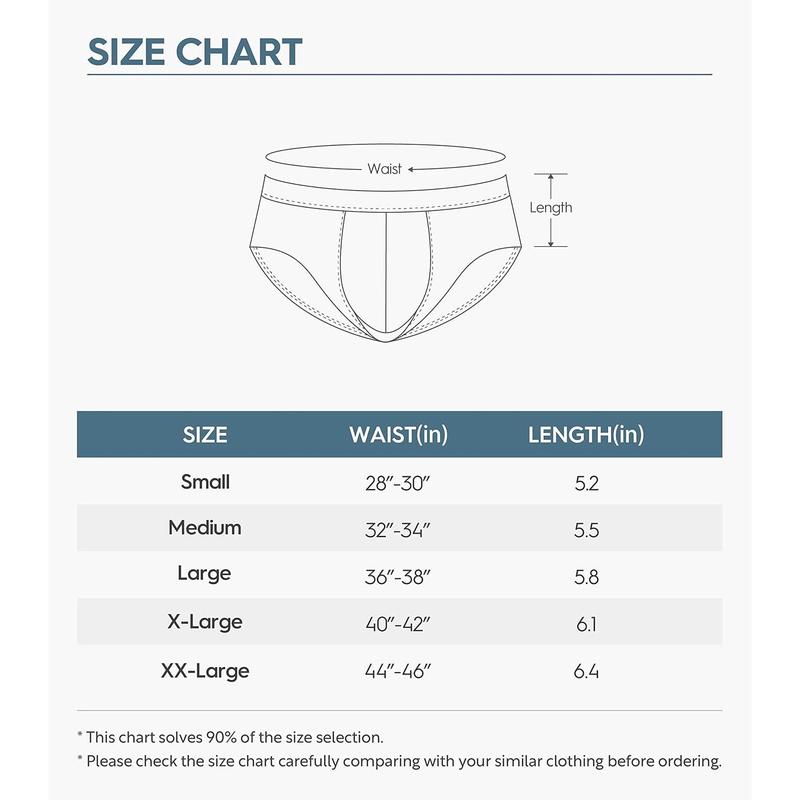 Men's Briefs Rayon Bamboo Underwear No Fly Bag Breathable Super Soft Comfortable Underwear 4 Or 7 Pack