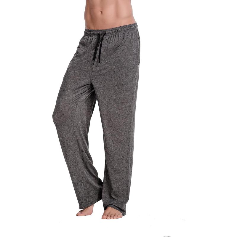 Men's 100% Cotton Jersey Knit Pajama Pants Lounge Pants