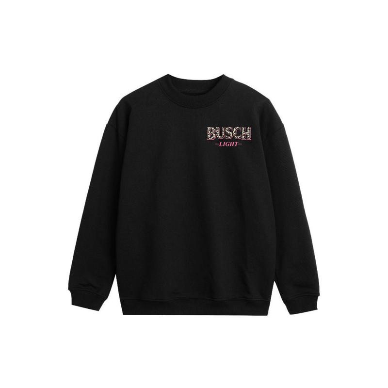 Busch Light Leopart Logo Hoodie - SweatShirt  - T-shirt , 2 side - Busch Light SweatShirt, Unisex Appeal , Every Color Available, For Men & For Women Sweater, Unisex Hoodie